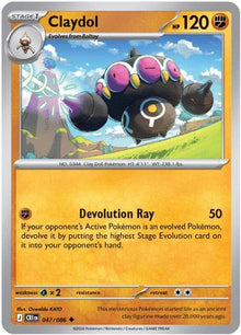 Claydol 047/086  ME04 Chaos Rising - Uncommon