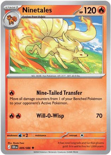 Ninetales 009  - Reverse Holofoil ME04 Chaos Rising - Uncommon