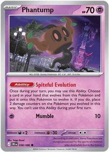 Phantump 038  - Reverse Holofoil ME04 Chaos Rising - Common