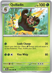 Quilladin 006  - Reverse Holofoil ME04 Chaos Rising - Common