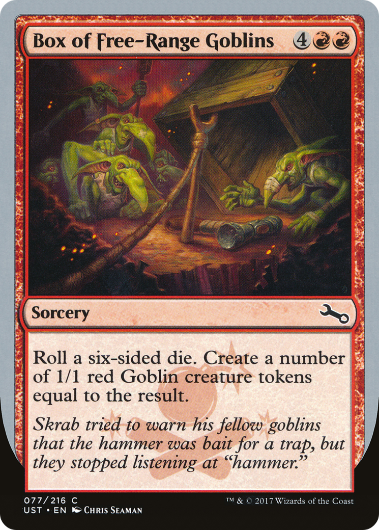 Box of Free-Range Goblins (UST-077) - Unstable Foil