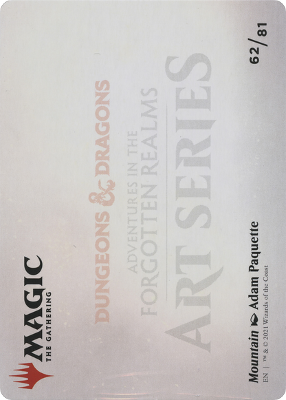 Mountain // Mountain (AAFR-062) - Adventures in the Forgotten Realms Art Series (Borderless)