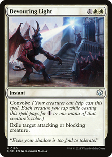 Devouring Light⁣ - Commander: March of the Machine⁣ (Uncommon)⁣ [180]