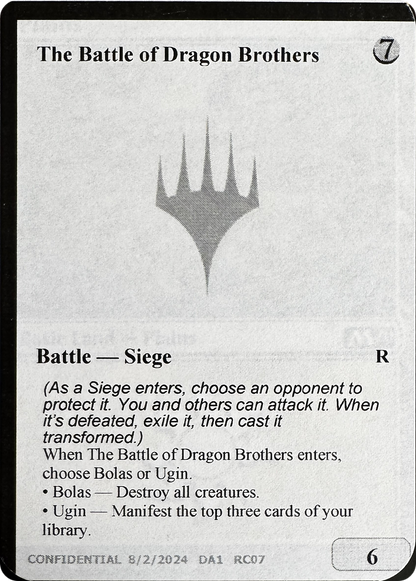 The Battle of Dragon Brothers // Fate Reforged (UNK-RC07B) - Unknown Event