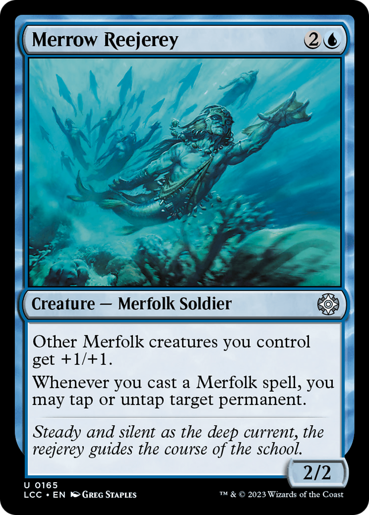 Merrow Reejerey⁣ - Commander: The Lost Caverns of Ixalan⁣ (Uncommon)⁣ [165]