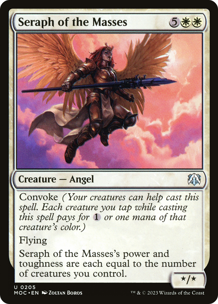 Seraph of the Masses⁣ - Commander: March of the Machine⁣ (Uncommon)⁣ [205]