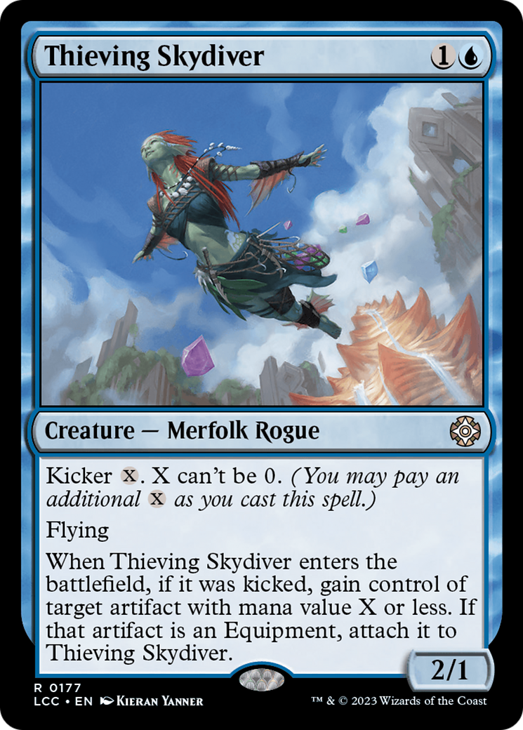 Thieving Skydiver⁣ - Commander: The Lost Caverns of Ixalan⁣ (Rare)⁣ [177]