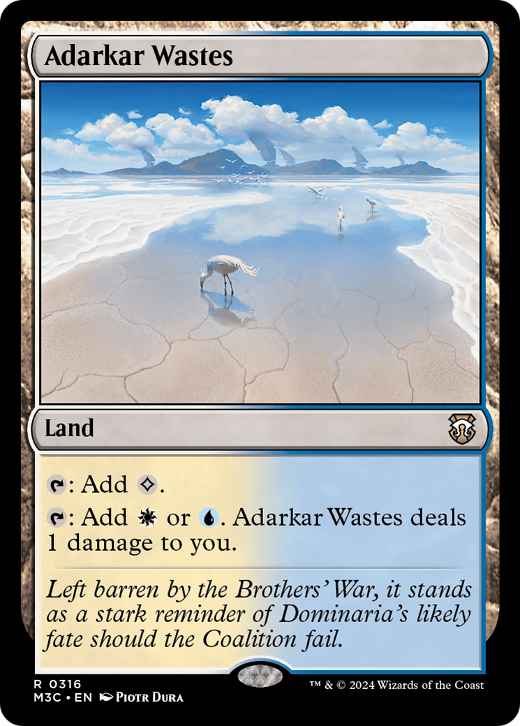 Adarkar Wastes⁣ - Commander: Modern Horizons 3⁣ (Rare)⁣ [316]