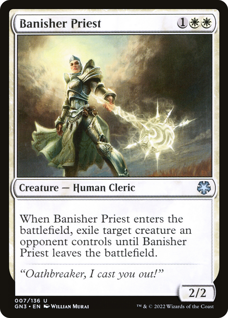Banisher Priest⁣ - Game Night: Free For All⁣ (Uncommon)⁣ [7]