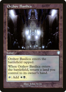 Orzhov Basilica⁣ - Commander: The Brothers' War⁣ (Uncommon)⁣ [191]