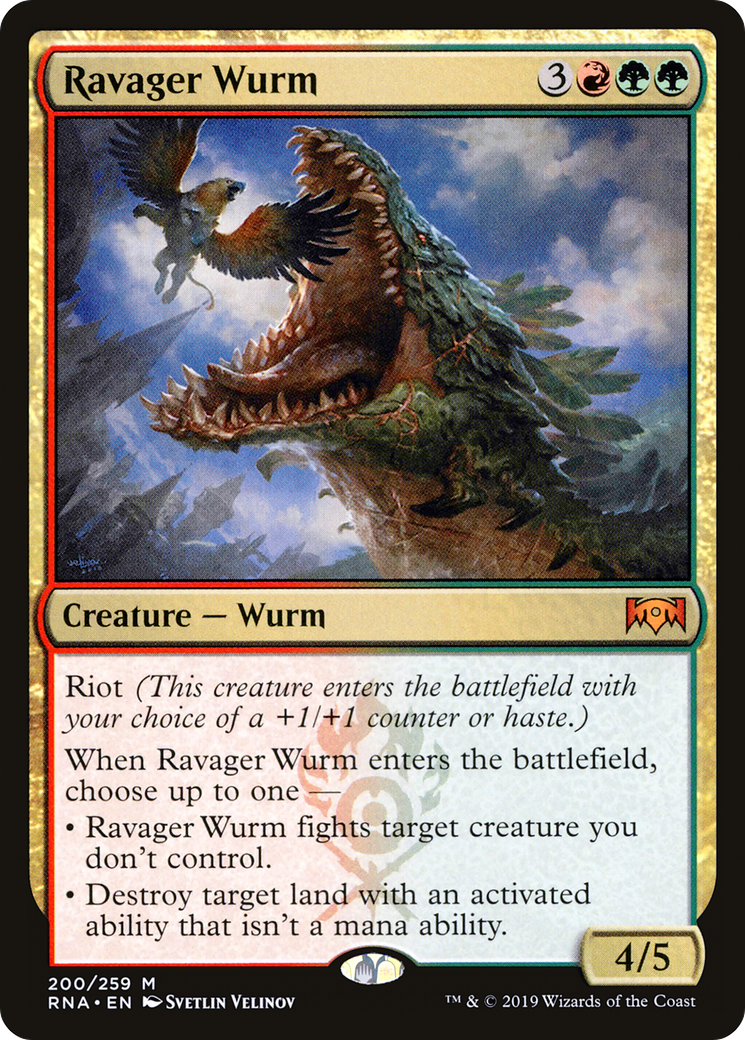 Ravager Wurm (RNA-200) - Ravnica Allegiance Foil