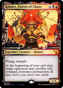 Rakdos, Patron of Chaos (Serial Numbered) (MKM-320) - Murders at Karlov Manor Foil