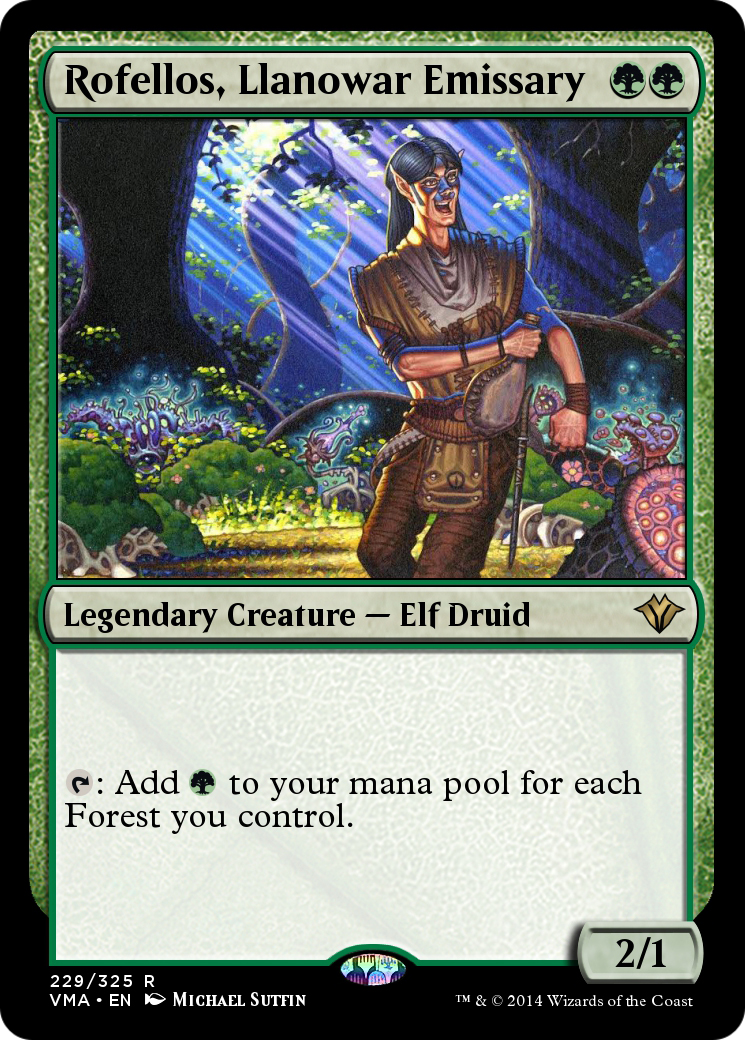 Rofellos, Llanowar Emissary (VMA-229) - Vintage Masters