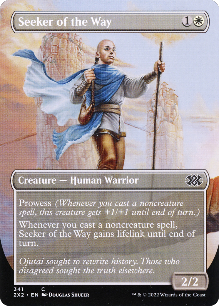 Seeker of the Way (Borderless) (2X2-341) - Double Masters 2022 (Borderless)