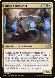 Sultai Soothsayer⁣ - Double Masters 2022⁣ (Uncommon)⁣ [279]