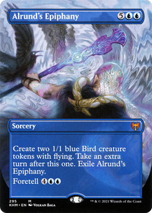 Alrund's Epiphany (Borderless) (KHM-295) - Kaldheim (Borderless) Foil