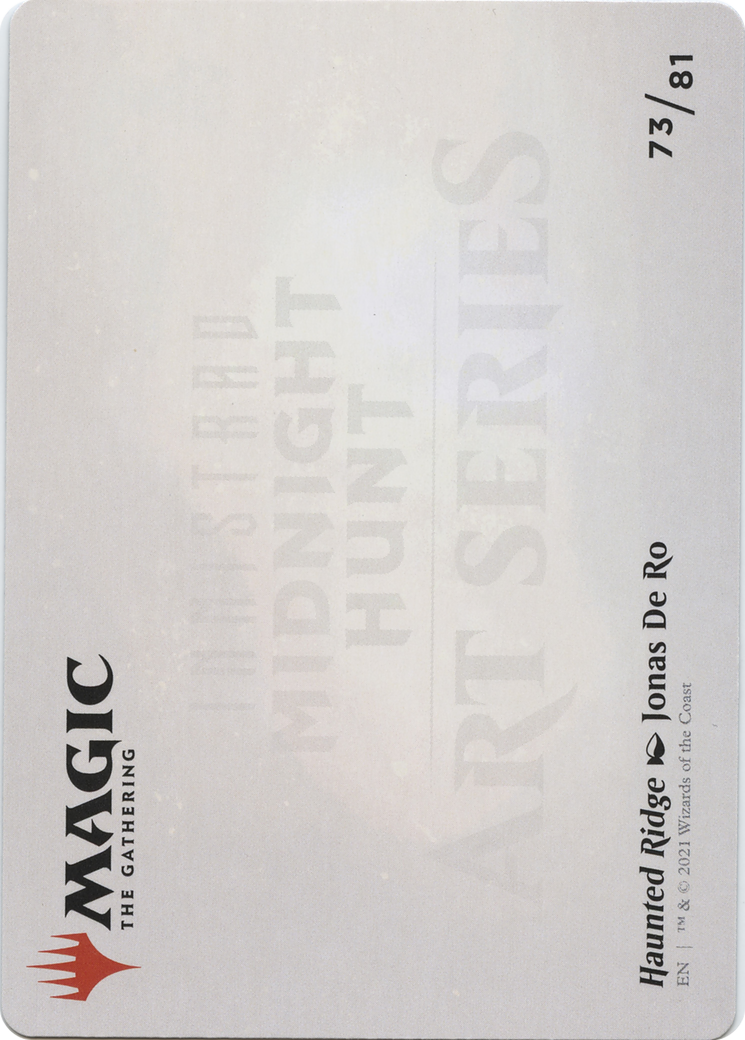 Haunted Ridge // Haunted Ridge (AMID-073) - Midnight Hunt Art Series (Borderless) Foil