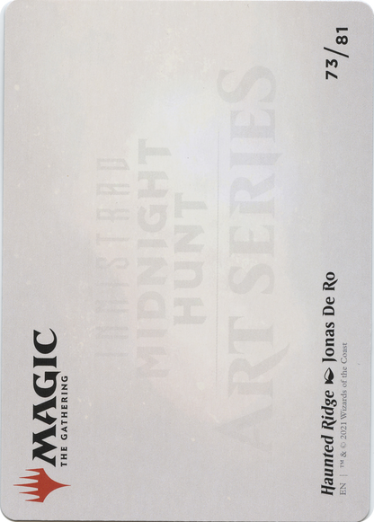 Haunted Ridge // Haunted Ridge (AMID-073) - Midnight Hunt Art Series (Borderless) Foil