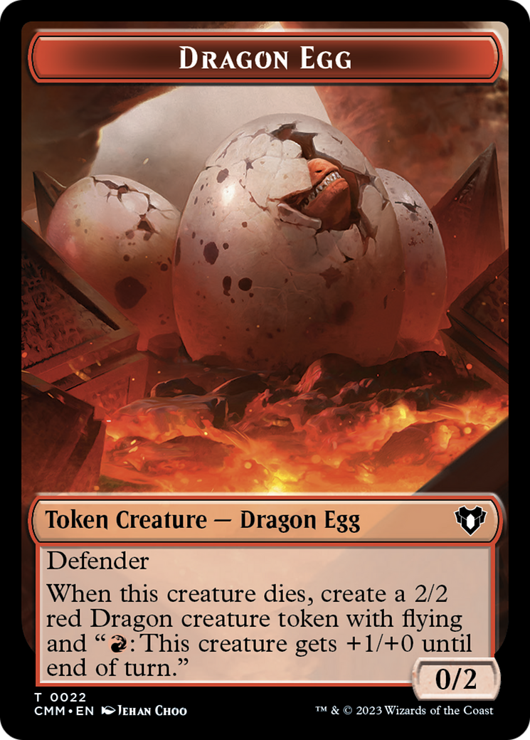 Dragon Egg (TCMM-022) - Commander Masters Tokens