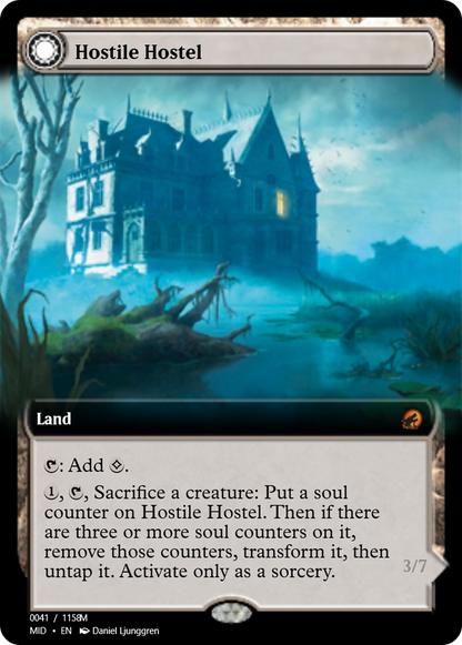 Hostile Hostel // Creeping Inn (PRM-94088) - Magic Online Promos Foil