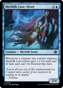Merfolk Cave-Diver⁣ - The Lost Caverns of Ixalan⁣ (Uncommon)⁣ [65]