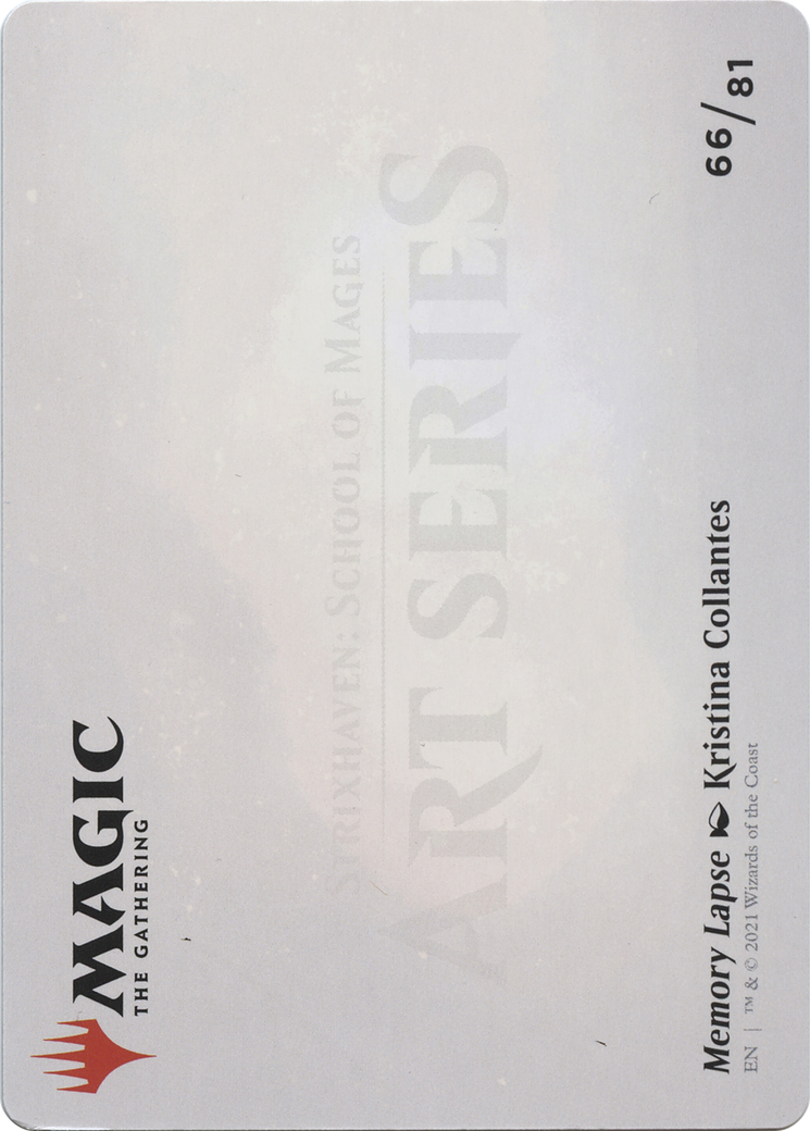 Memory Lapse // Memory Lapse (ASTX-066) - Strixhaven Art Series (Borderless)