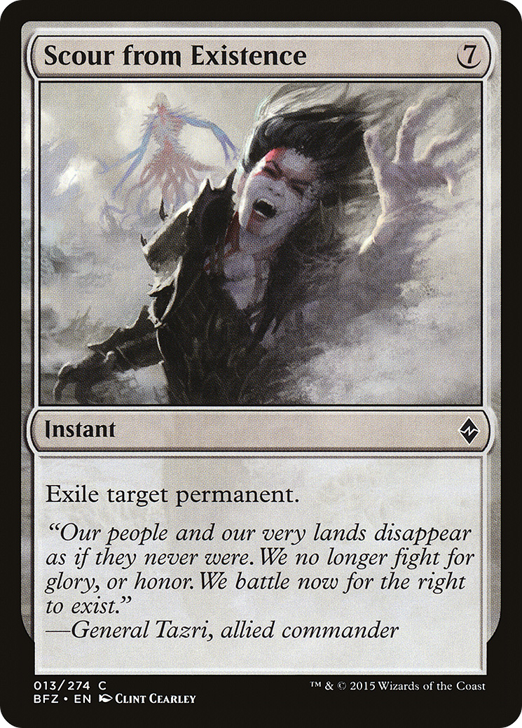 Scour from Existence (BFZ-013) - Battle for Zendikar