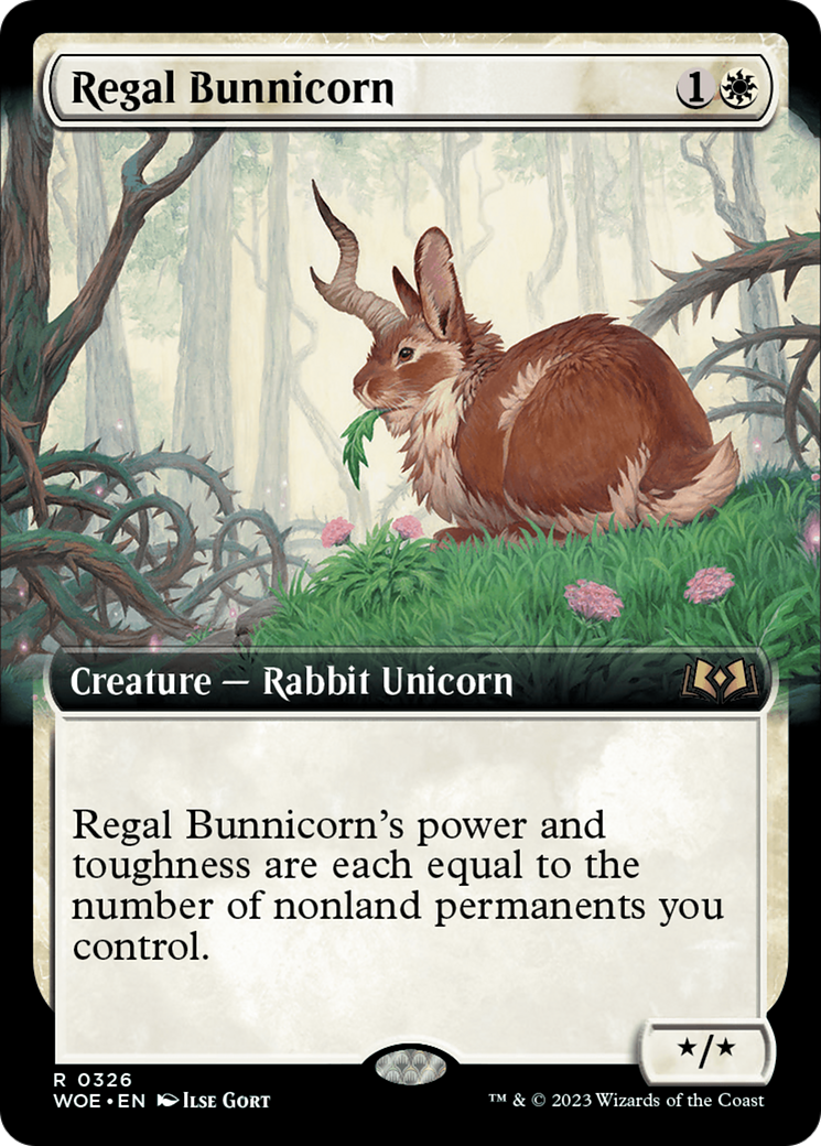 Regal Bunnicorn (Extended Art) (WOE-326) - Wilds of Eldraine: (Extended Art) Foil