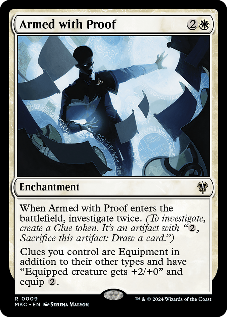 Armed with Proof⁣ - Commander: Murders at Karlov Manor⁣ (Rare)⁣ [9]
