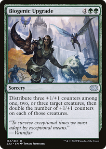 Biogenic Upgrade⁣ - Double Masters 2022⁣ (Uncommon)⁣ [137]
