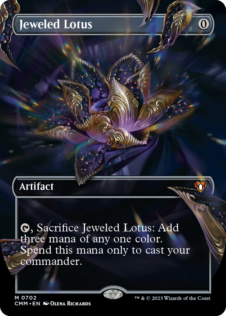 Jeweled Lotus (Borderless) (CMM-702) - Commander Masters (Borderless) Foil