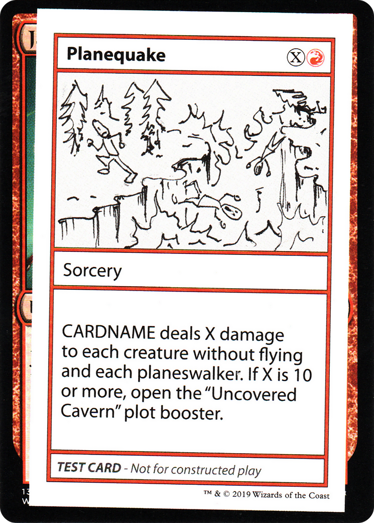 Planequake (No PW Symbol) (CMB1-059) - Mystery Booster Playtest Cards 2021