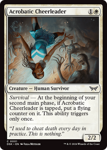Acrobatic Cheerleader⁣ - Duskmourn: House of Horror⁣ (Common)⁣ [1]