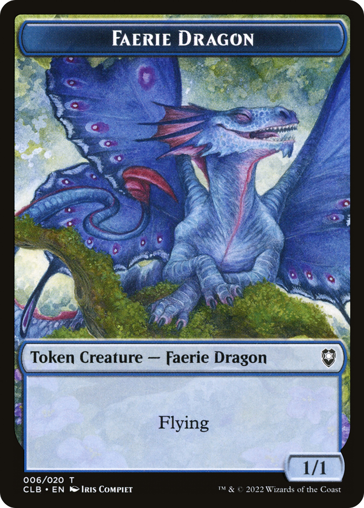 Faerie Dragon Token (CLB-006) - Battle for Baldur's Gate Tokens Foil