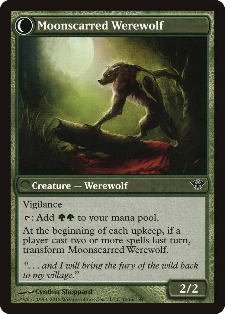 Scorned Villager (DKA-125) - Dark Ascension: (Double Faced Transform) Foil