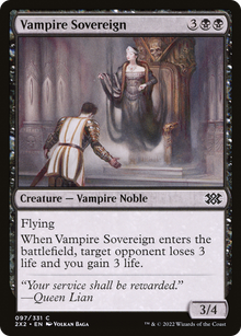 Vampire Sovereign⁣ - Double Masters 2022⁣ (Common)⁣ [97]