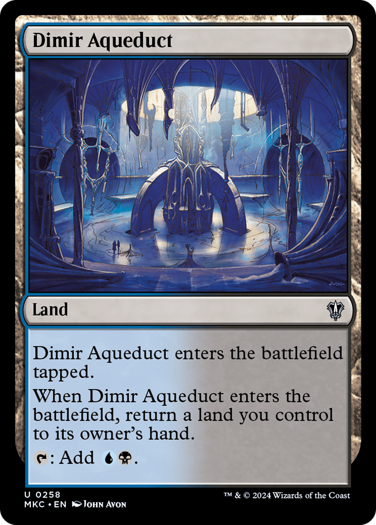 Dimir Aqueduct⁣ - Commander: Murders at Karlov Manor⁣ (Uncommon)⁣ [258]
