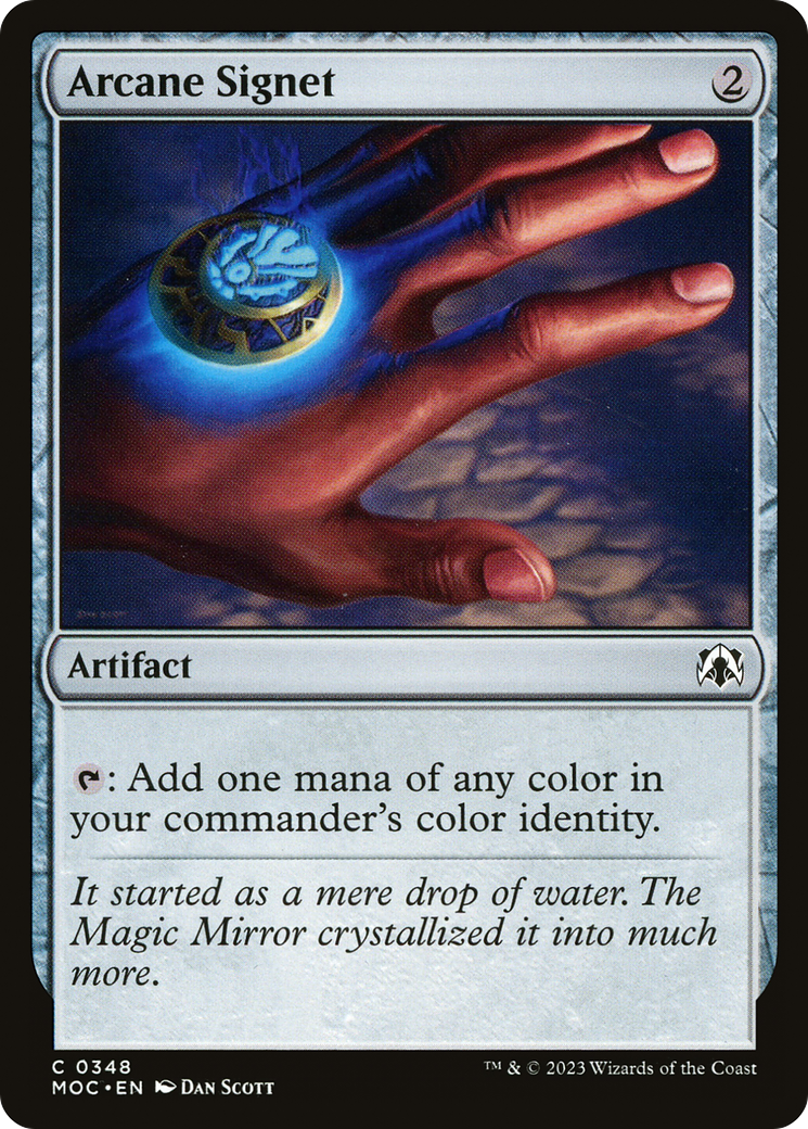 Arcane Signet⁣ - Commander: March of the Machine⁣ (Common)⁣ [348]