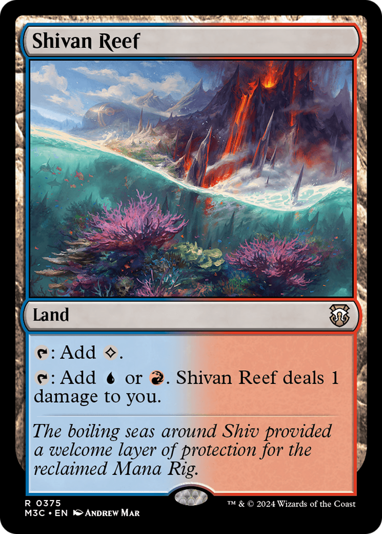 Shivan Reef⁣ - Commander: Modern Horizons 3⁣ (Rare)⁣ [375]