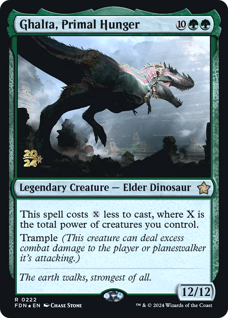 Ghalta, Primal Hunger (PRE-222S) - Foundations Promos Foil