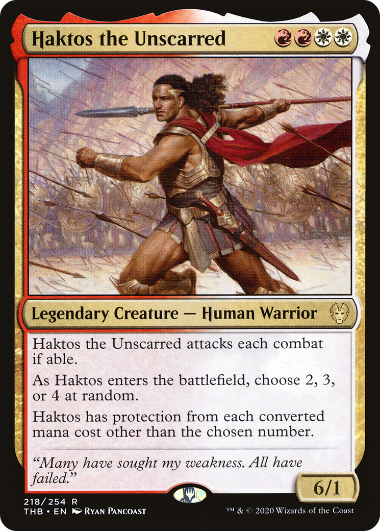 Haktos the Unscarred⁣ - Theros Beyond Death⁣ (Rare)⁣ [218]