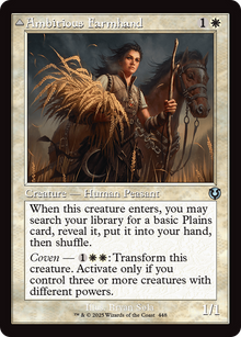 Ambitious Farmhand // Seasoned Cathar (INR-448) - Innistrad Remastered Foil