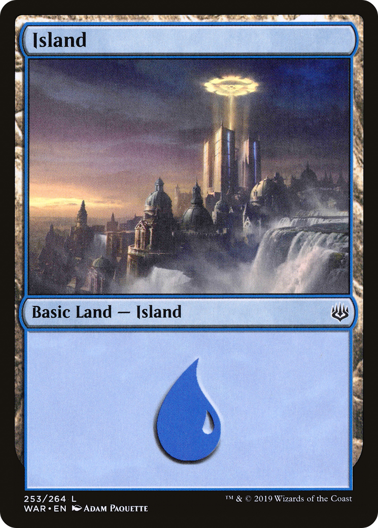 Island (V.1)⁣ - War of the Spark⁣ (Land)⁣ [253]