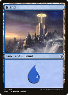 Island (253) (WAR-253) - War of the Spark Foil