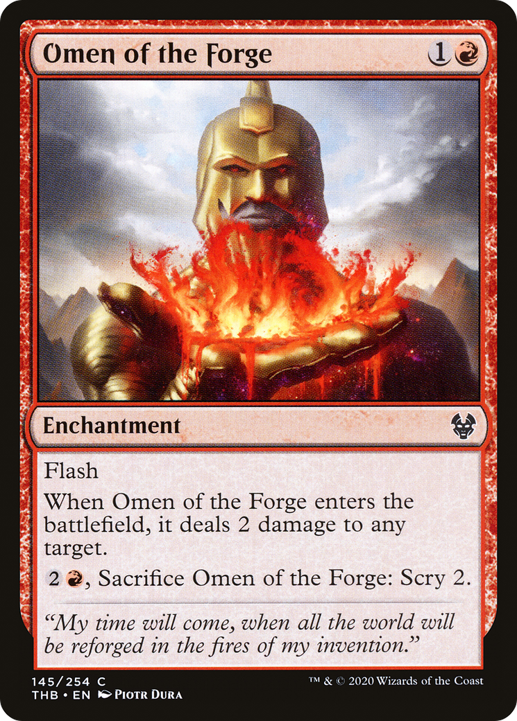 Omen of the Forge⁣ - Theros Beyond Death⁣ (Common)⁣ [145]