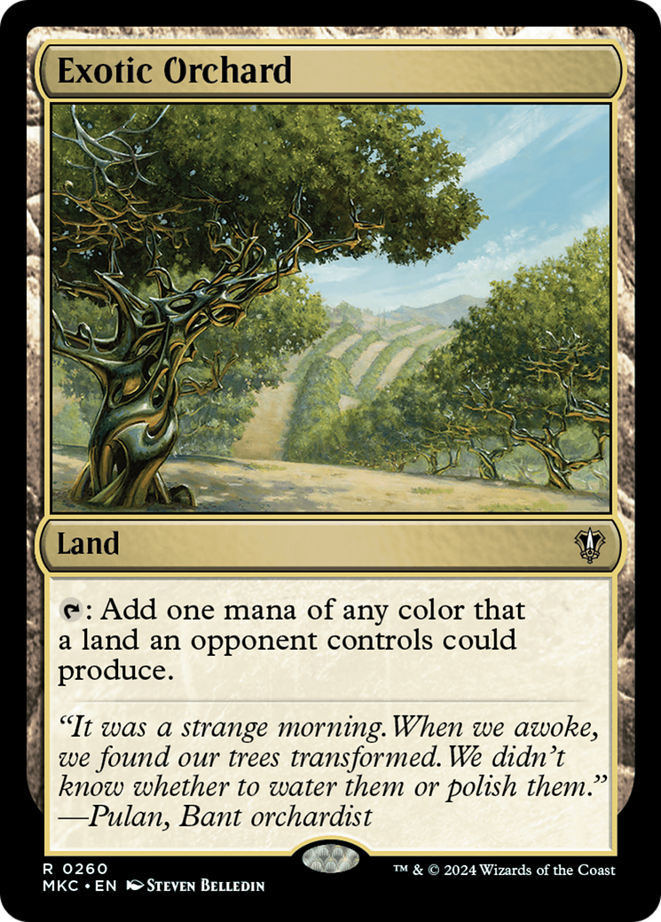 Exotic Orchard⁣ - Commander: Murders at Karlov Manor⁣ (Rare)⁣ [260]
