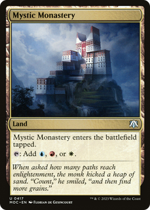 Mystic Monastery⁣ - Commander: March of the Machine⁣ (Uncommon)⁣ [417]