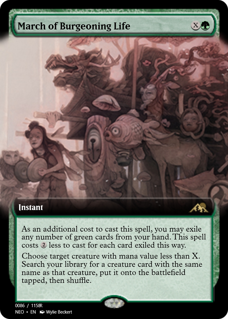 March of Burgeoning Life (PRM-98035) - Magic Online Promos Foil