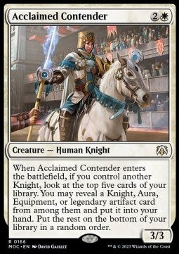 Acclaimed Contender⁣ - Commander: March of the Machine⁣ (Rare)⁣ [166]