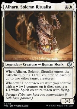Alharu, Solemn Ritualist⁣ - Commander: March of the Machine⁣ (Uncommon)⁣ [168]